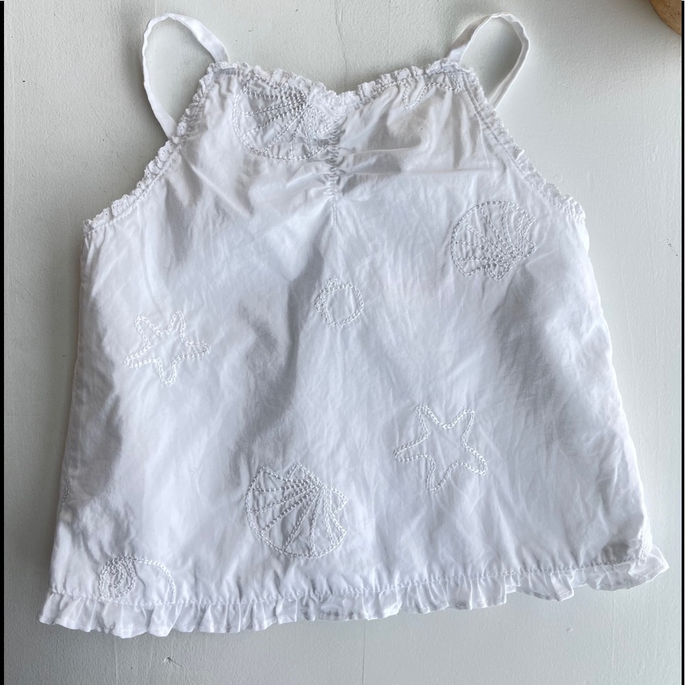 Janie And Jack Embroidered Seashells Top
